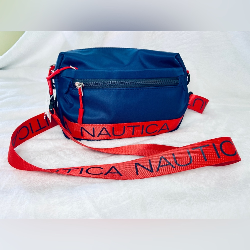 Nautica Nylon Bean Crossbody/Belt Bag with Adjustable Shoulder Strap